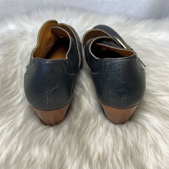 Korks By Kirk-Ease Little Monk Black Pebbled Leather Side Buckle Booties… - Picture 3 of 6